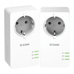 Powerline D-Link DHP-P601AV , Gigabit Kit , 1000 Mbps , 128 Bit AES